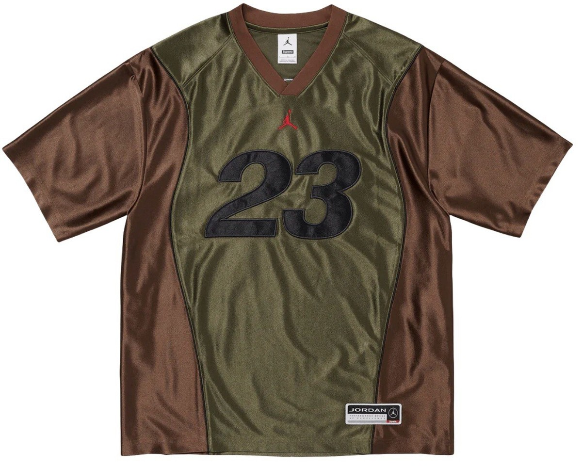 Supreme Jordan Warm Up Jersey Olive