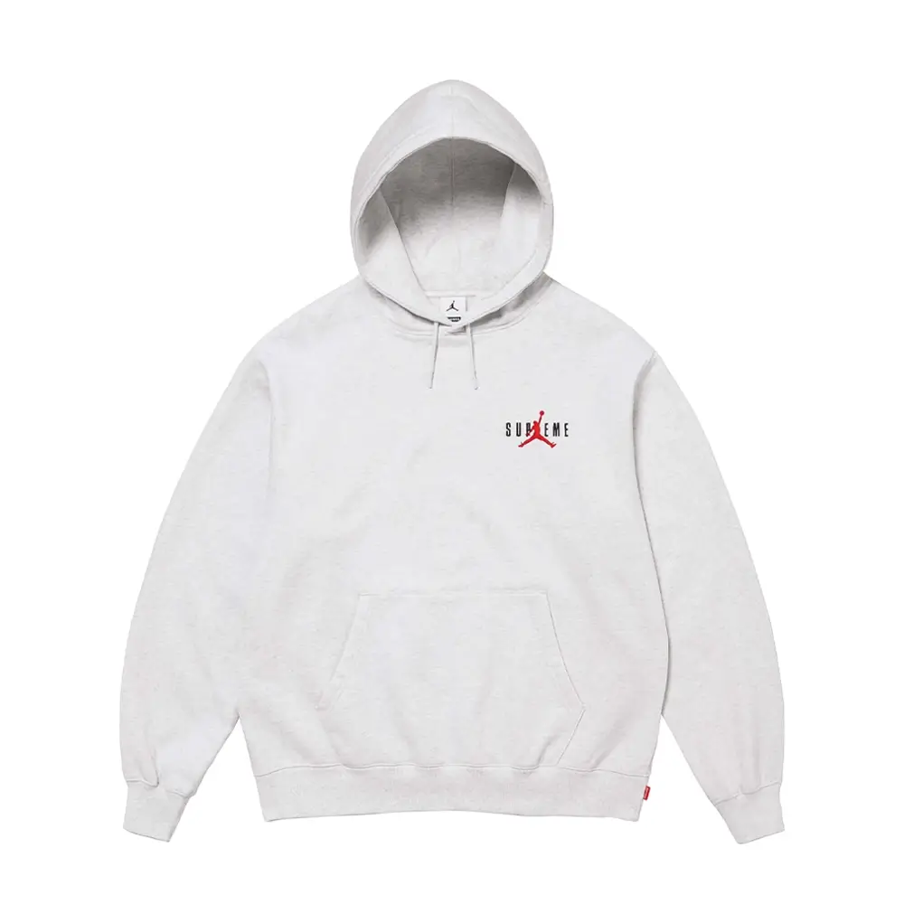 Supreme Jordan Hoodie Ash Grey