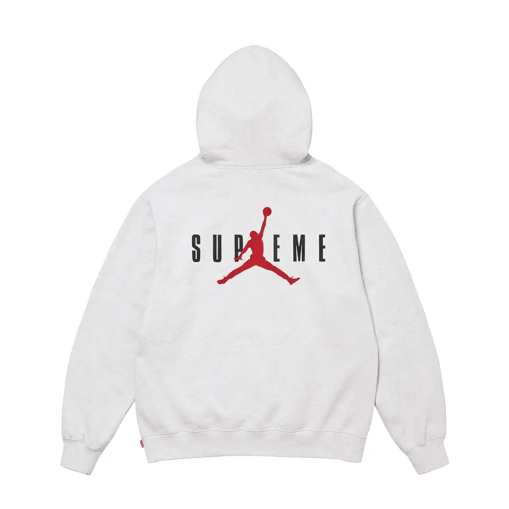 Supreme Jordan Hoodie Ash Grey