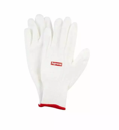 Supreme Rubberized Gloves White