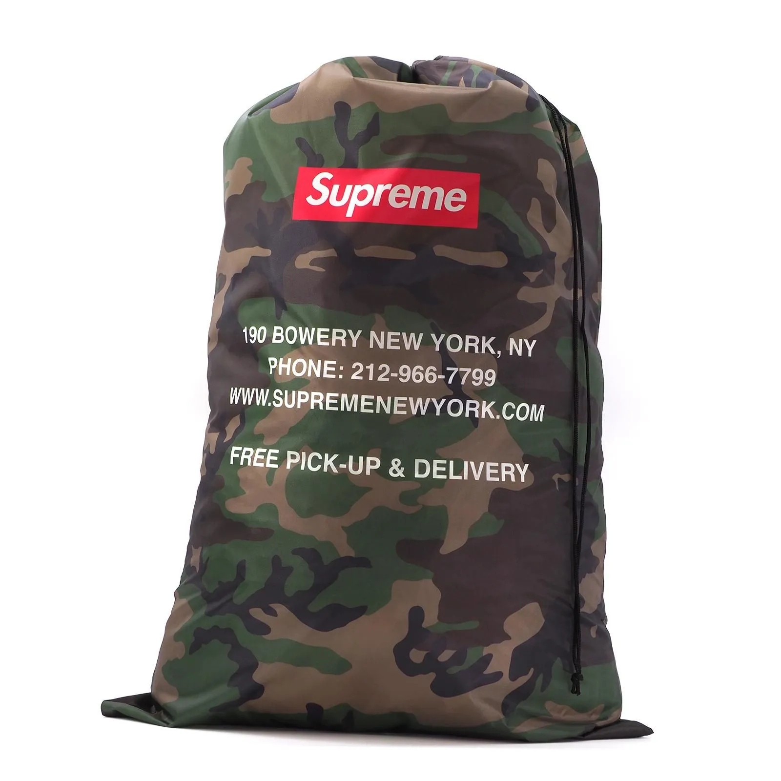 Supreme Laundry Drawstring Bag Camo